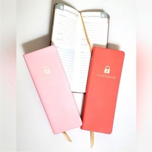 Orange Internet Password Pocket Book NWOT